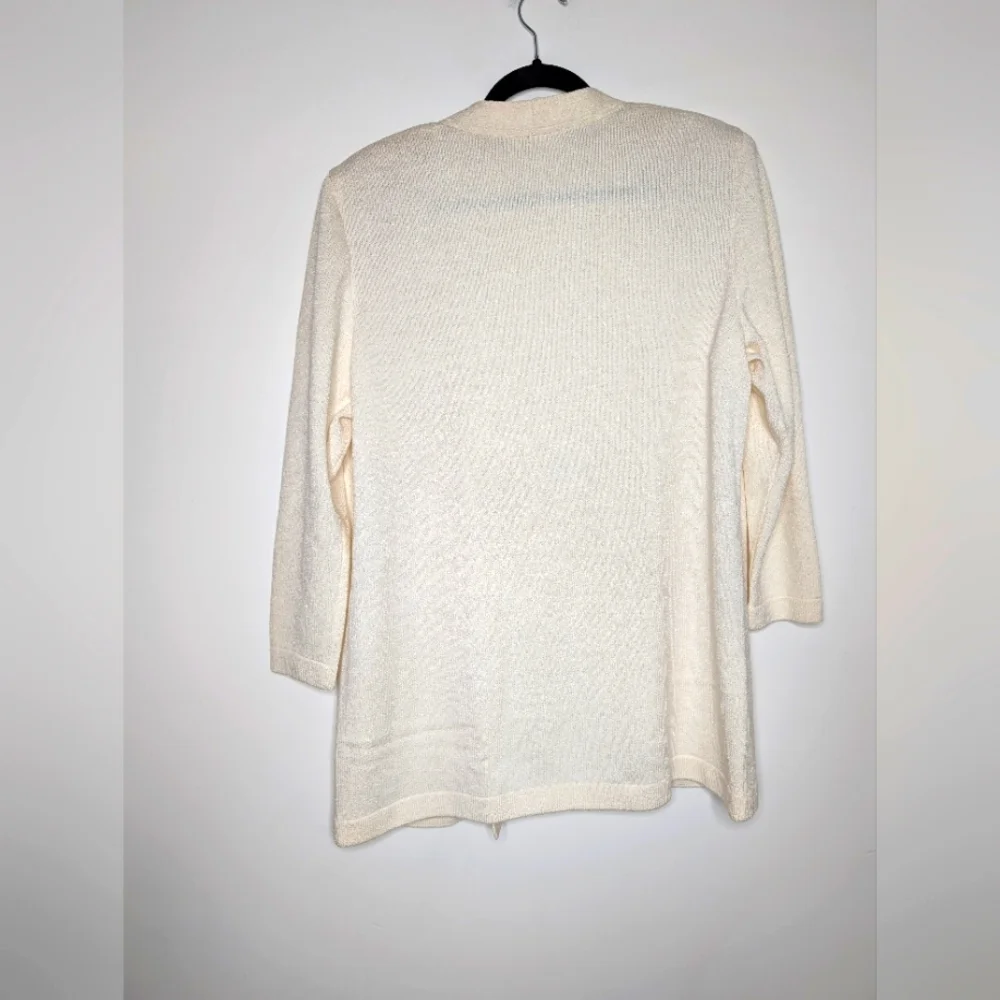 St. John Cream Women's Cardigan - Picture 7 of 8